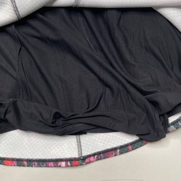 Bebe Dress Medium Black Multicolor Floral Grid Fit & Flare Sleeveless Party - Picture 5 of 15